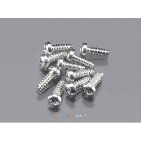 10 Vis autotaraudeuses 2x6mm - Tamiya 9808058