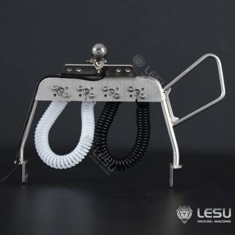 Potence pour Volvo 1/14 avec feu de travail à led et flexibles - LESU G-6135