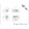 Feux arrière type Volvo et supports métal pour camion RC 1/14 - LESU S-1310
