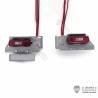 Feux arrière type Volvo et supports métal pour camion RC 1/14 - LESU S-1310