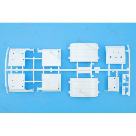 1 Grappe Y - Pare-boue arrière blanc - Scania 6x4 - Tamiya 0225330