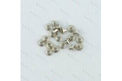 20 Mini œillets Ø1.5mm couleur argent