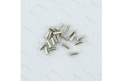 20 Mini œillets Ø1.0mm couleur argent