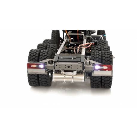 Rear lights and metal LESU supports for Tamiya radio controlled trucks