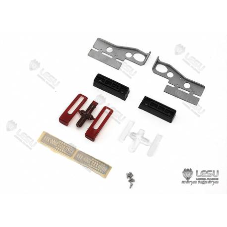 Feux arrière de Volvo FH16 et supports métal pour camion RC 1/14 - LESU S-1269-B