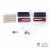 Rear lights and metal LESU supports for Tamiya radio controlled trucks