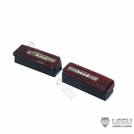 Rear lights and metal LESU supports for Tamiya radio controlled trucks