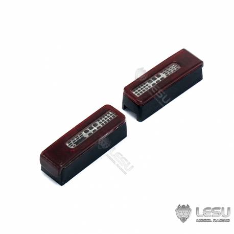 Rear lights and metal LESU supports for Tamiya radio controlled trucks