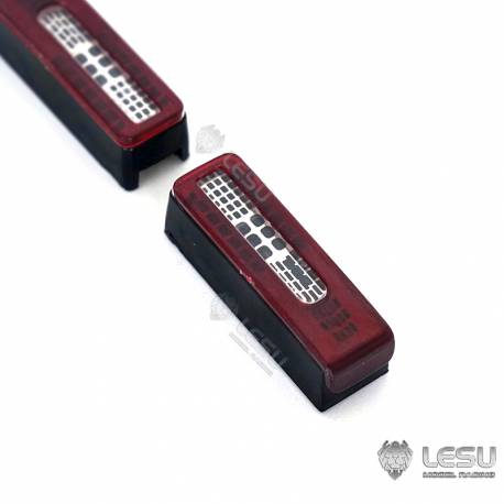Rear lights and metal LESU supports for Tamiya radio controlled trucks