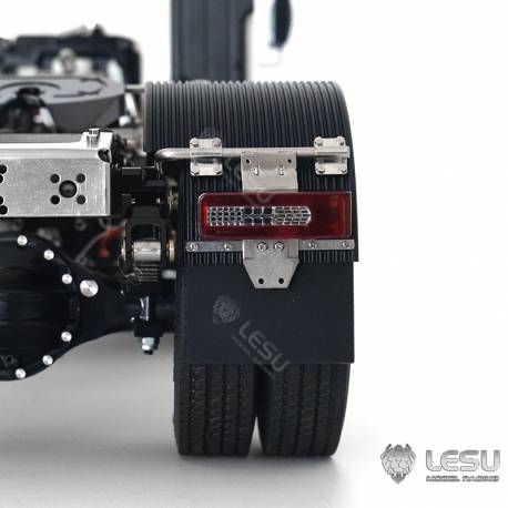 Rear lights and metal LESU supports for Tamiya radio controlled trucks