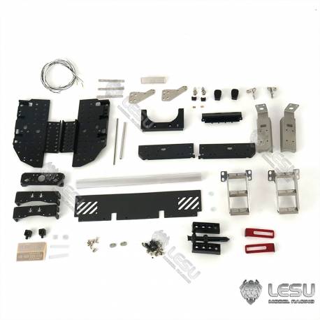 Structure arrière en aluminium et inox pour Volvo grumier 1/14 - LESU L-1031