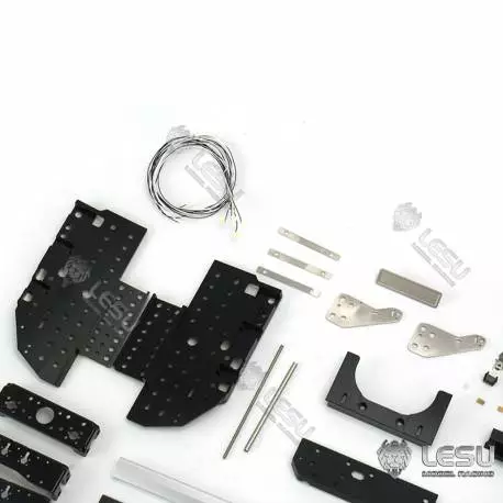 Structure arrière en aluminium et inox pour Volvo grumier 1/14 - LESU L-1031