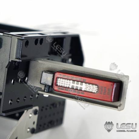 Aluminium and stainless steel rear structure for Tamiya Volvo log truck 1/14 - LESU L-1031