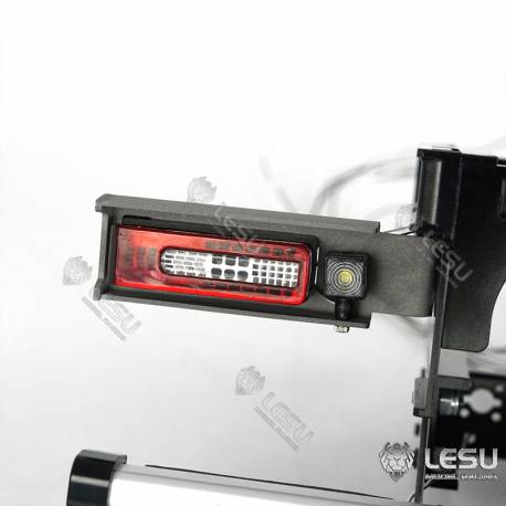 Aluminium and stainless steel rear structure for Tamiya Volvo log truck 1/14 - LESU L-1031