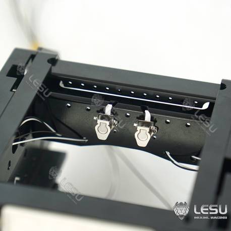Aluminium and stainless steel rear structure for Tamiya Volvo log truck 1/14 - LESU L-1031
