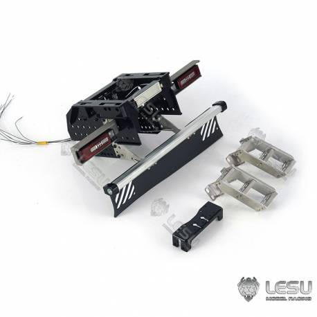 Structure arrière en aluminium et inox pour Volvo grumier 1/14 - LESU L-1031