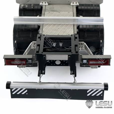 Aluminium and stainless steel rear structure for Tamiya Volvo log truck 1/14 - LESU L-1031