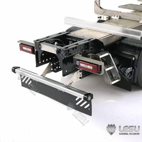 Aluminium and stainless steel rear structure for Tamiya Volvo log truck 1/14 - LESU L-1031