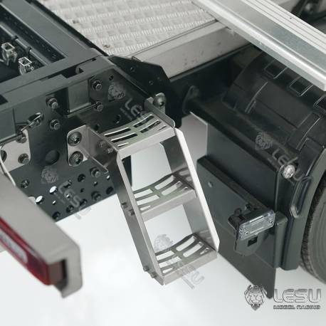 Structure arrière en aluminium et inox pour Volvo grumier 1/14 - LESU L-1031