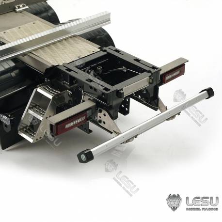 Aluminium and stainless steel rear structure for Tamiya Volvo log truck 1/14 - LESU L-1031