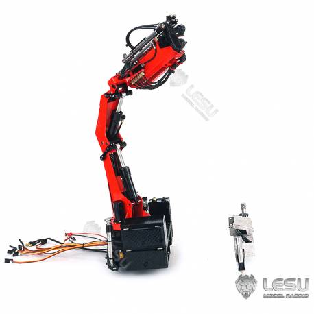 Grue hydraulique auxiliaire LESU en kit pour camions radiocommandés au 1/14 - LESU LS-A0014