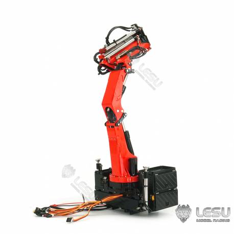 Grue hydraulique auxiliaire LESU en kit pour camions radiocommandés au 1/14 - LESU LS-A0014