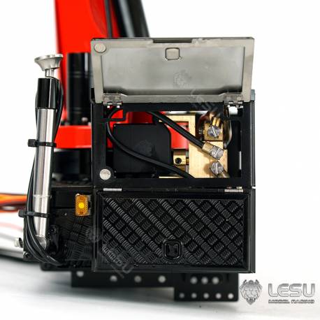 Grue hydraulique auxiliaire LESU en kit pour camions radiocommandés au 1/14 - LESU LS-A0014