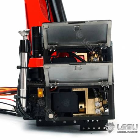 Grue hydraulique auxiliaire LESU en kit pour camions radiocommandés au 1/14 - LESU LS-A0014