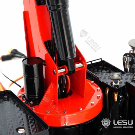 Grue hydraulique auxiliaire LESU en kit pour camions radiocommandés au 1/14 - LESU LS-A0014