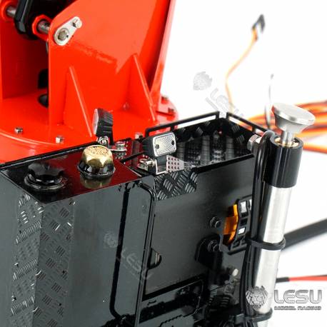 Grue hydraulique auxiliaire LESU en kit pour camions radiocommandés au 1/14 - LESU LS-A0014
