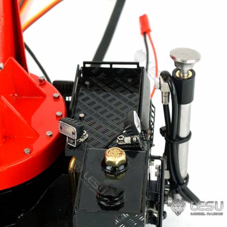 Grue hydraulique auxiliaire LESU en kit pour camions radiocommandés au 1/14 - LESU LS-A0014