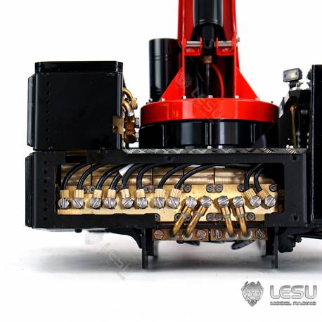 Grue hydraulique auxiliaire LESU en kit pour camions radiocommandés au 1/14 - LESU LS-A0014