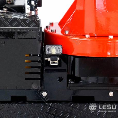Grue hydraulique auxiliaire LESU en kit pour camions radiocommandés au 1/14 - LESU LS-A0014