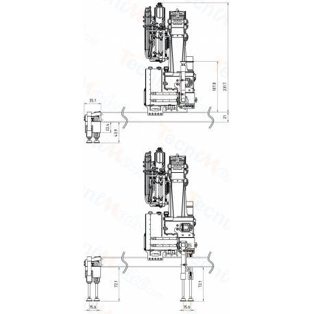Grue hydraulique auxiliaire LESU en kit pour camions radiocommandés au 1/14 - LESU LS-A0014