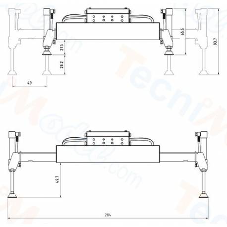 Grue hydraulique auxiliaire LESU en kit pour camions radiocommandés au 1/14 - LESU LS-A0014