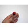 1/8 Ø RED beacon17.5mm rounded cap threaded basePistenking RX8-RG