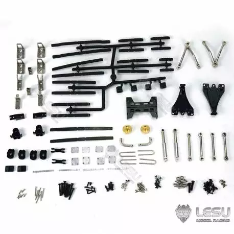 Kit de suspensions arrières renforcées avec amortisseurs (réhaussé de 9mm) - LESU X-8019-A