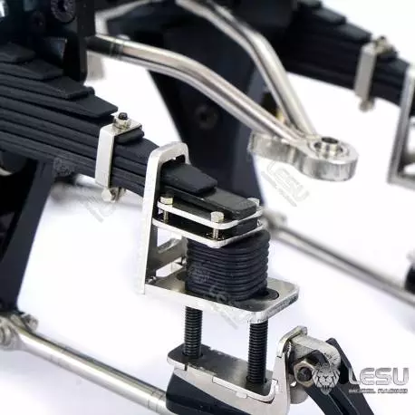 Kit de suspensions arrières renforcées avec amortisseurs (réhaussé de 9mm) - LESU X-8019-A
