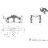 Kit of reinforced metal rear suspensions (enhanced by 9mm)