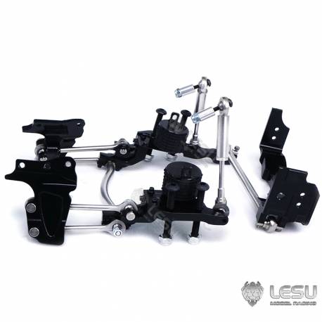 Système de suspension pour essieu moteur directionnel avec boudins pneumatiques - LESU X-8022-A
