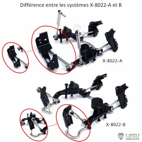 Suspension System for Front Steerable Drive Axle with dummy air bellows by LESU
LESU X-8022-A