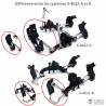 Système de suspension pour essieu moteur directionnel avec boudins pneumatiques - LESU X-8022-A