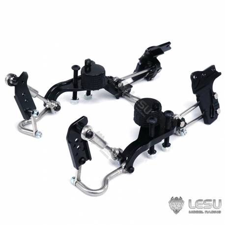 Système de suspension pour essieu moteur directionnel intermédiaire avec boudins pneumatiques - LESU X-8022-B