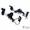 Suspension system for middle steerable front axle with dummy air bellows by LESU
LESU X-8022-B