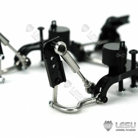 Système de suspension pour essieu moteur directionnel intermédiaire avec boudins pneumatiques - LESU X-8022-B
