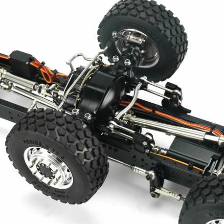 Système de suspension pour essieu moteur directionnel intermédiaire avec boudins pneumatiques - LESU X-8022-B