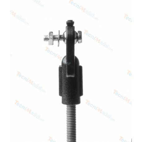 1 Nylon ball joint clevis with a partially threaded M2 control rod, length 200mm - KAVAN KAV0119