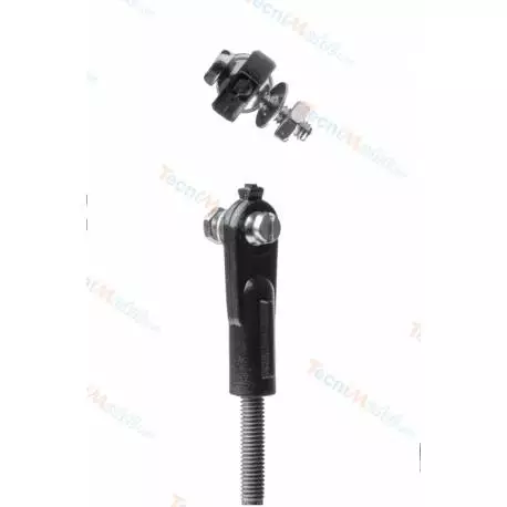 1 Chape nylon à rotule avec tige de commande partiellement filetée M2 longueur 200mm - KAVAN KAV0119
