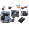 Complete Pack Mercedes Actros 6x4 3363 1/14 Tamiya 56354 with light and sound module