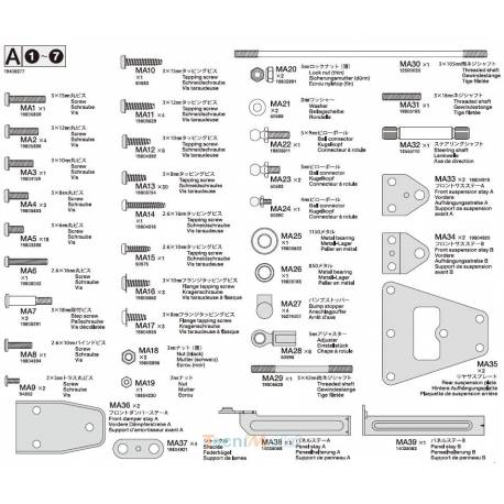Sachet de pièces métal A pour Scania 770 S 6x4 - Tamiya 9406277